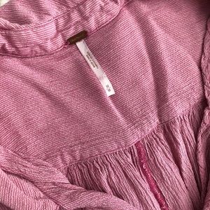 Free People Striped Flow Shirt